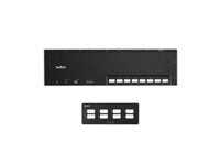 Belkin 8-Port Dual Head Base Modular Secure KVM Switch PP4.0 W/Remote F1DN208MOD-BA-4