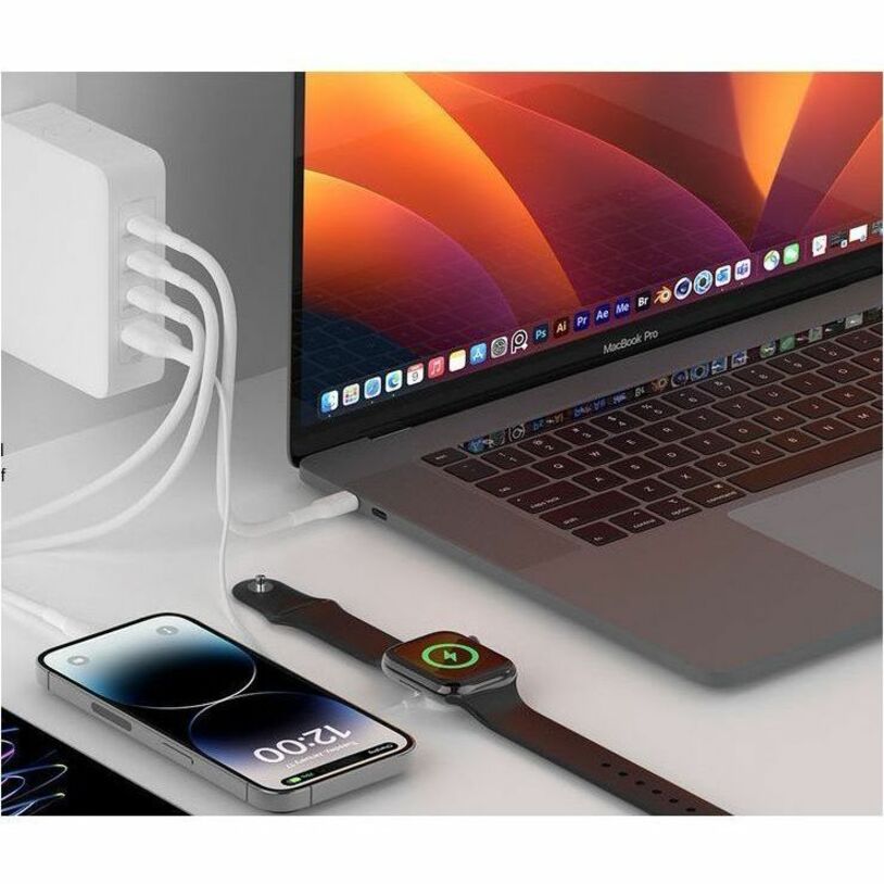 Belkin BOOST&uarr;CHARGE PRO 140W 4-Port GaN Wall Charger - 140 W - White