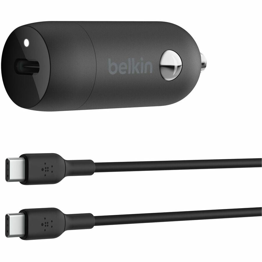 Belkin BoostCharge Auto Adapter - 30 W - 3.28 ft Cable - 12 V DC Input - 11 V DC, 5 V DC,
