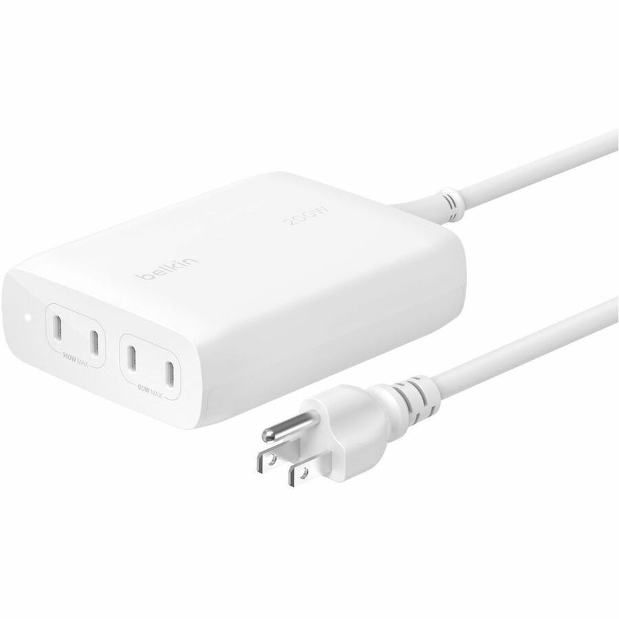 Belkin BoostCharge Pro 200W 4-Port USB-C GaN Charger WCH015DQWH