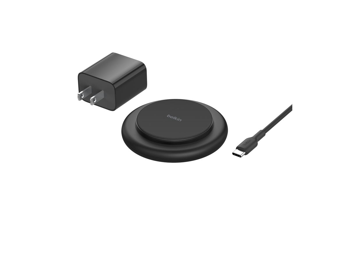 Belkin Boostcharge Wireless Charging Pad - Magnetic With Qi2 - + Ac Power Adapter Wia009ttbk