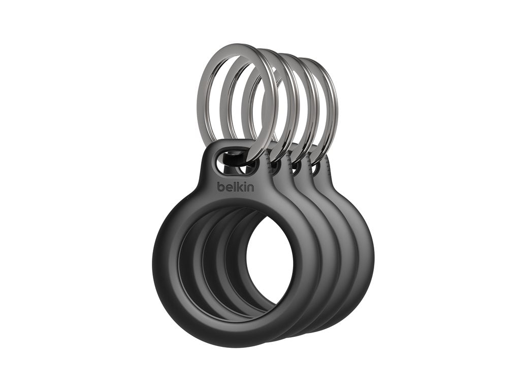 Belkin - Case for airtag - black (pack of 4) - for Apple AirTag MSC001BTBK