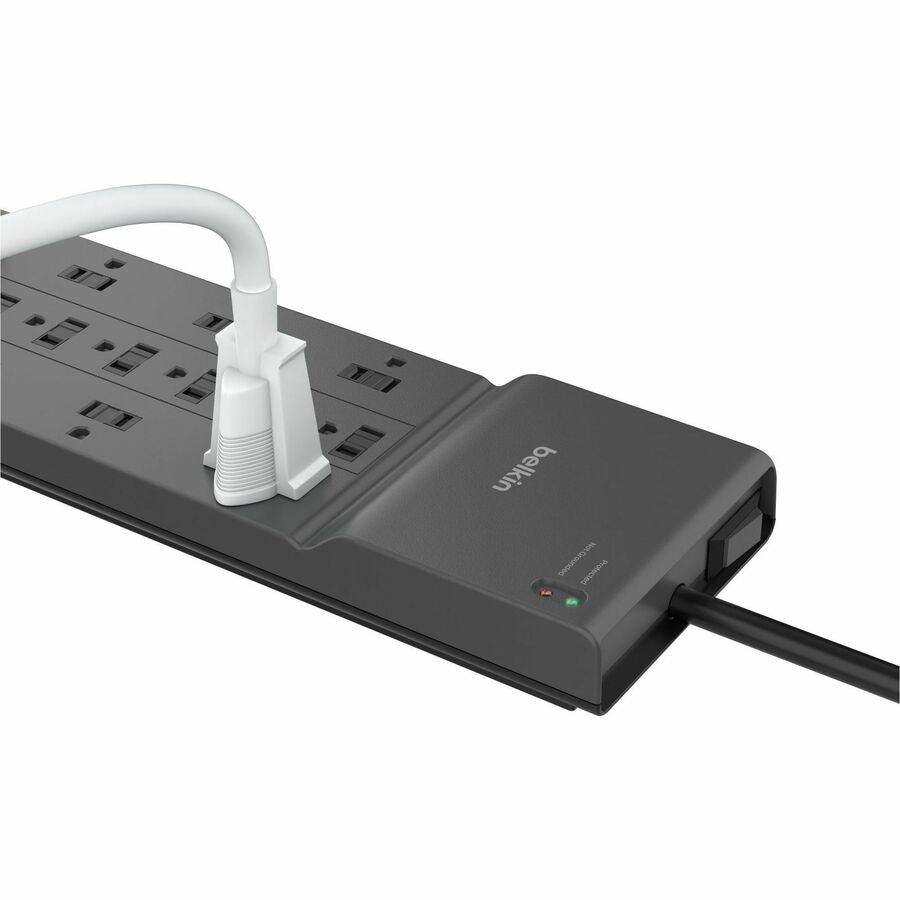 Belkin Connect 12-Outlet Home/Office Surge Protector with 8-Foot Cord - Black - 12 x AC
