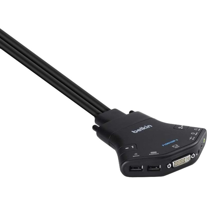 Belkin F1Dn102F-3Ea Kvm Switch Black