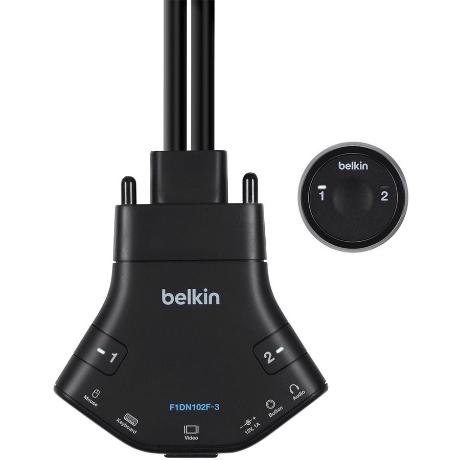 Belkin F1Dn102F-3Ea Kvm Switch Black