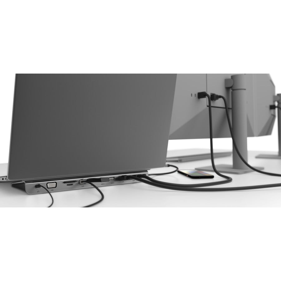 Belkin Inc004Btsgy Notebook Dock/Port Replicator Wired Usb 3.2 Gen 1 (3.1 Gen 1) Type-C Black, Grey