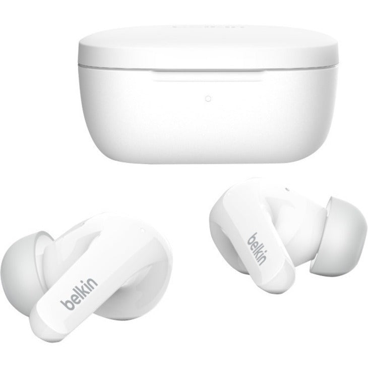 Belkin SOUNDFORM Flow Noise Cancelling Earbuds - Mono, Stereo - Wireless - Bluetooth -