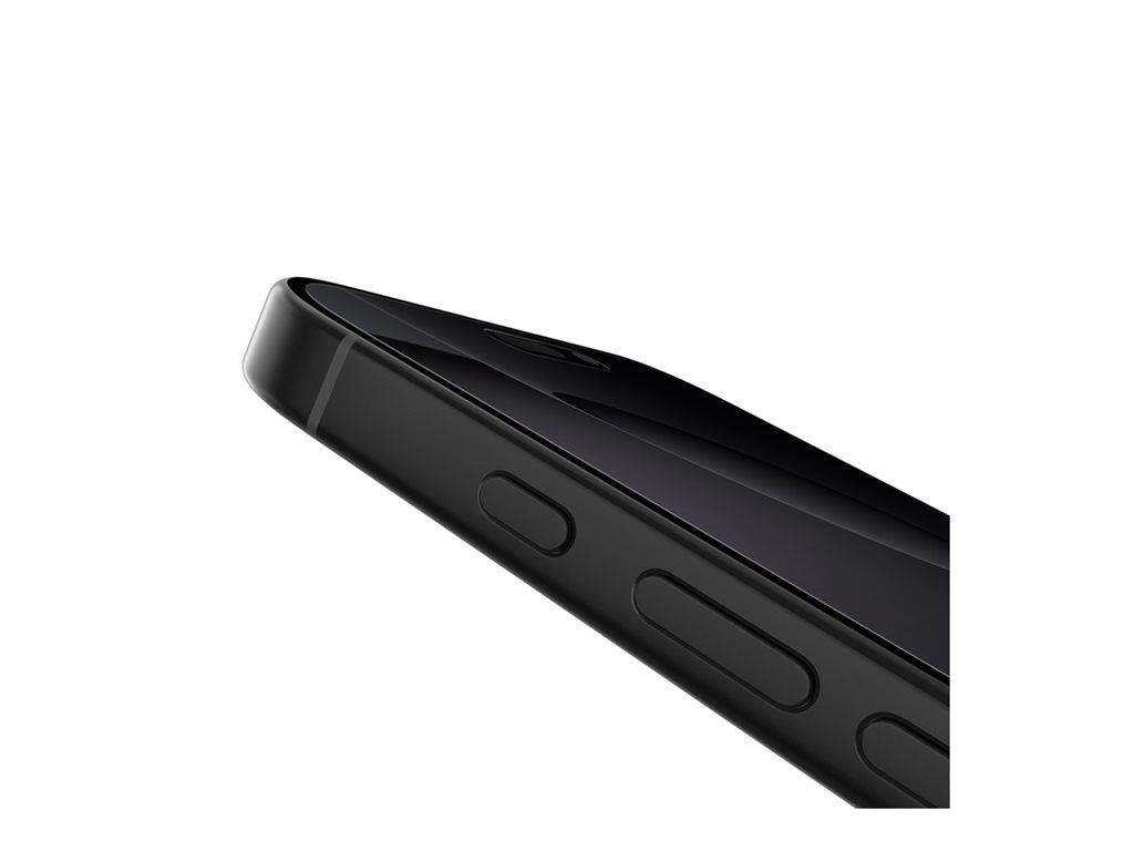 Belkin ScreenForce InvisiGlass - Screen protector for cellular phone - treated - glass - with privacy filter - 4-way - for Apple OVA170FQ