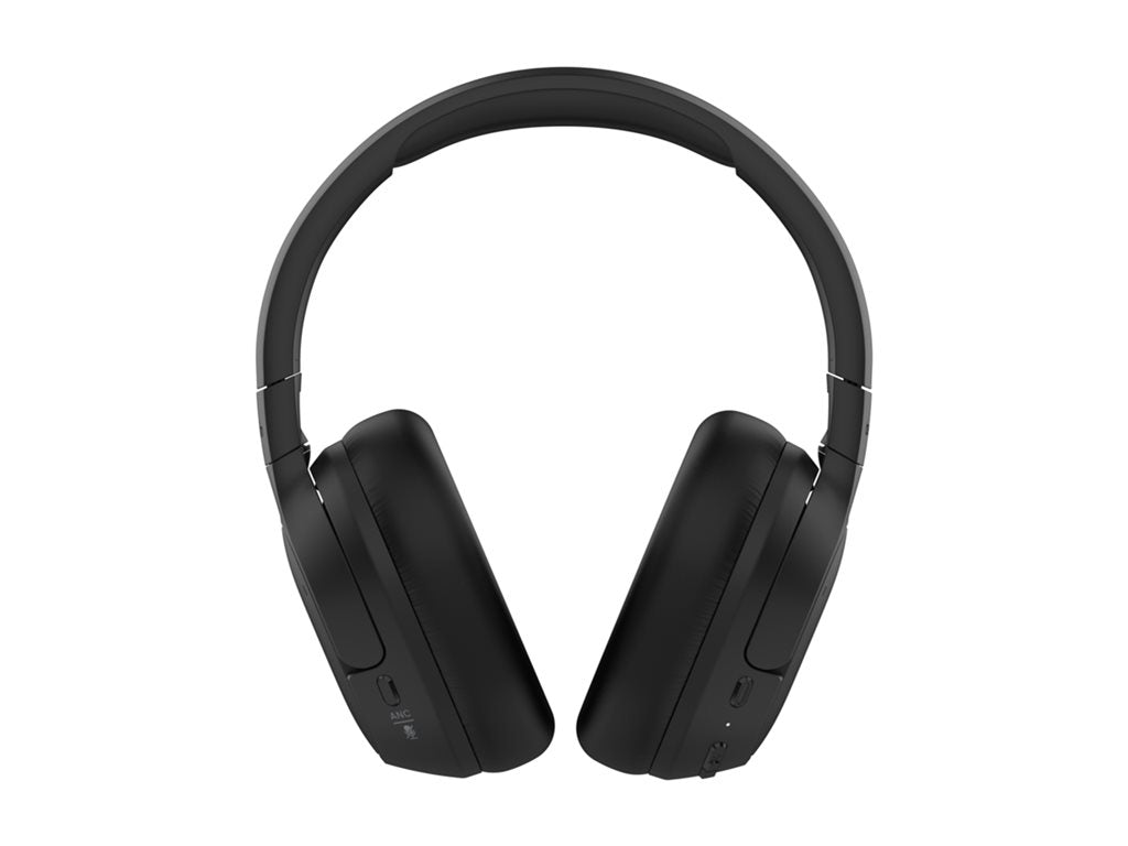 Belkin SoundForm Isolate - Headphones with mic - full size - Bluetooth - wireless, wired - active noise canceling - USB-C, 3.5 AUD008FQBK
