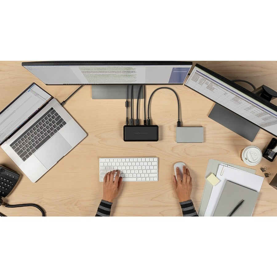 Belkin Thunderbolt 3 Dock Plus - Laptop Docking station - Dual 4k - 40Gbps - 60W PD-MacOS and Windows F4U109TT