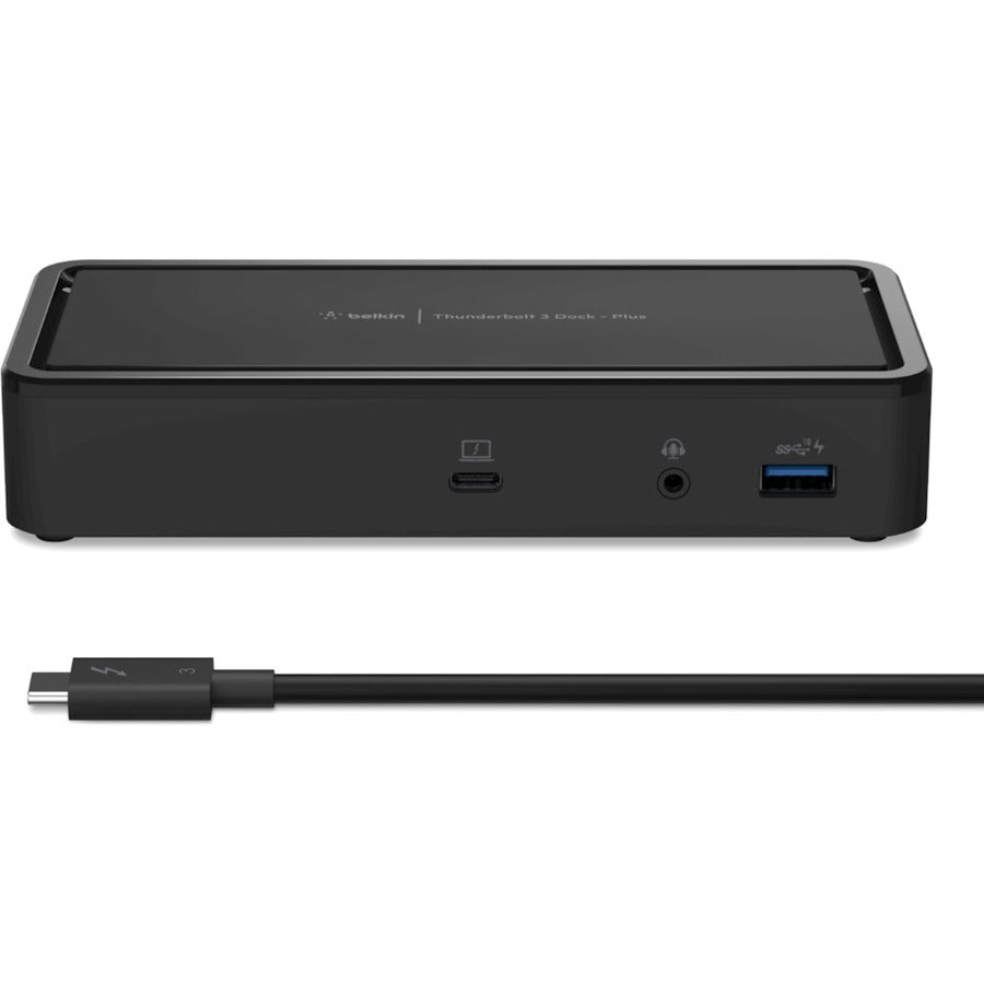 Belkin Thunderbolt 3 Dock Plus - Laptop Docking station - Dual 4k - 40Gbps - 60W PD-MacOS and Windows F4U109TT