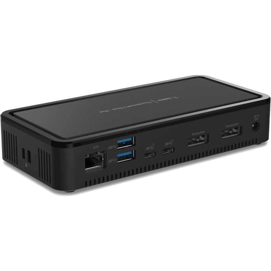 Belkin Thunderbolt 3 Dock Plus - Laptop Docking station - Dual 4k - 40Gbps - 60W PD-MacOS and Windows F4U109TT