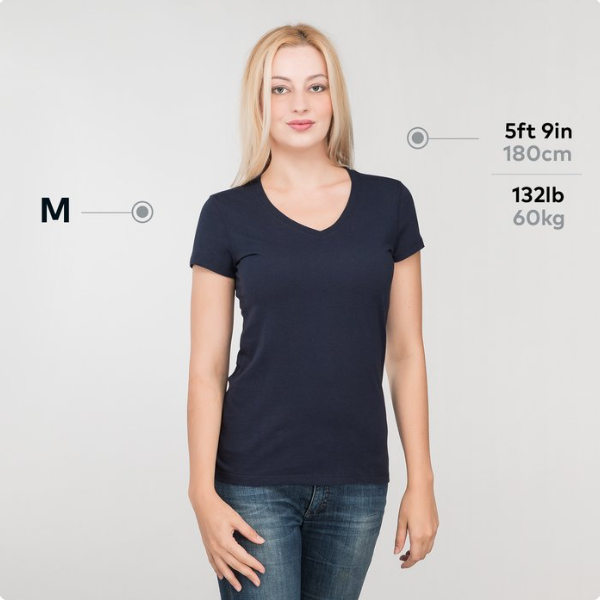 Bella + Canvas Ladies' Short Sleeve V-Neck Jersey T-Shirt – Ultra-Soft, Flattering Fit, and Everyday Ready