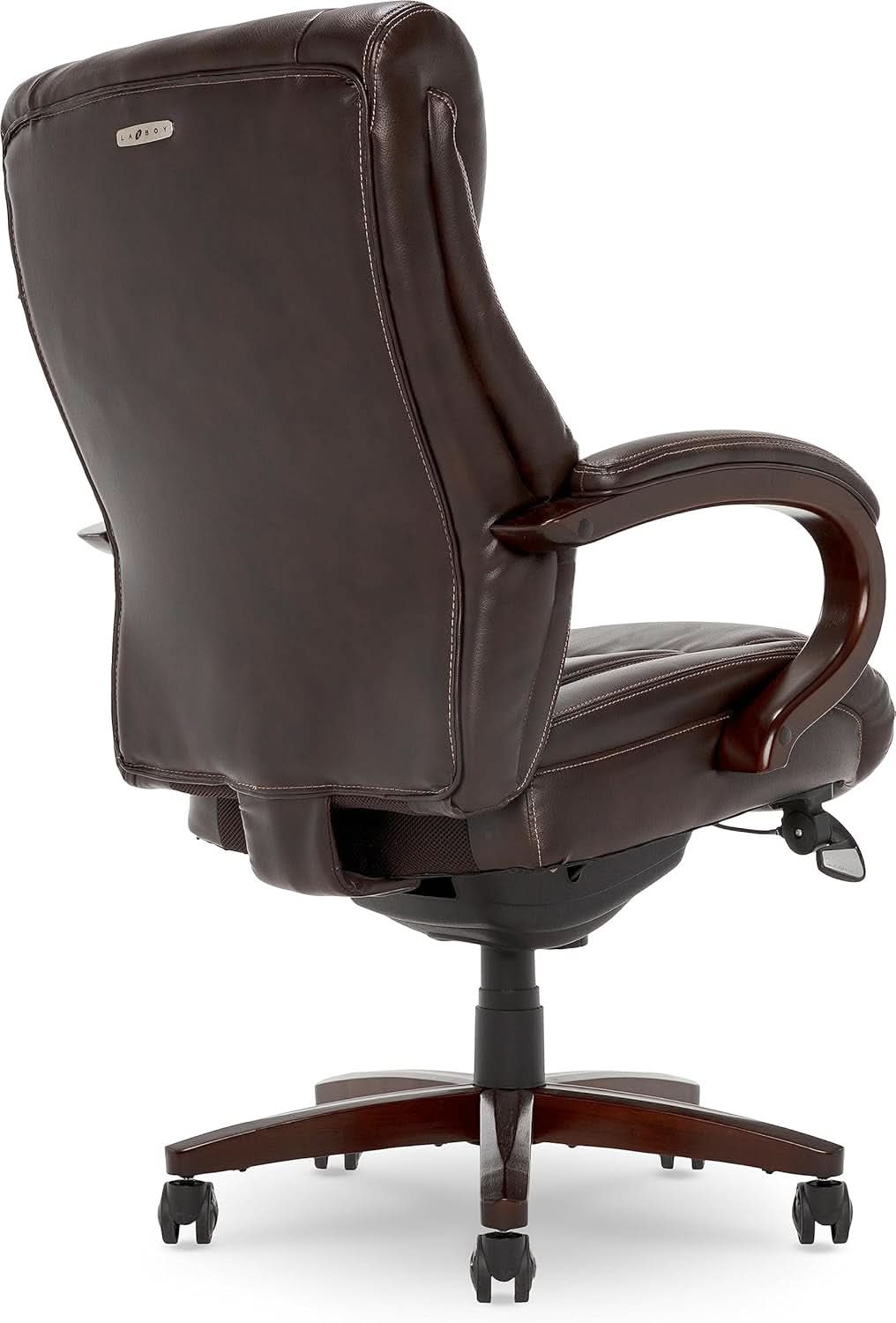 Bellamy Executive Office Chair With Memory Foam Cushions Brown Bonded Leather