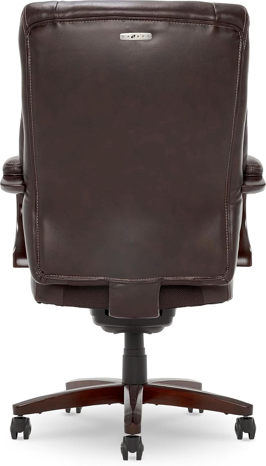Bellamy Executive Office Chair With Memory Foam Cushions Brown Bonded Leather