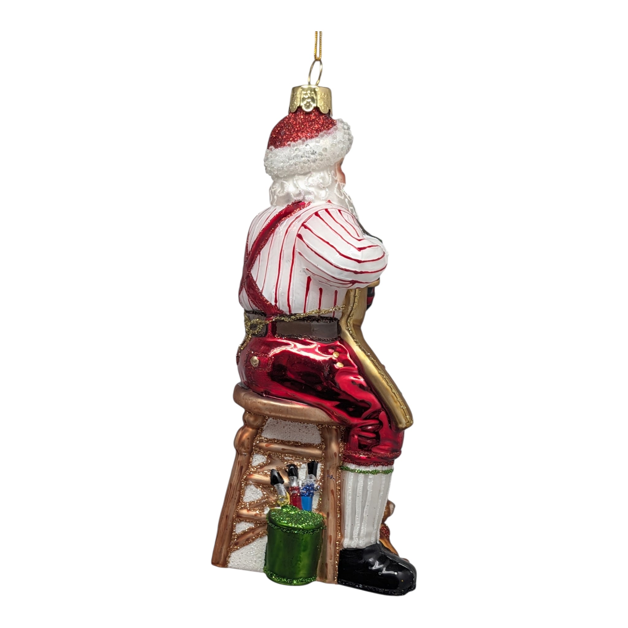 Bellissimo Glass Workshop Santa Ornament