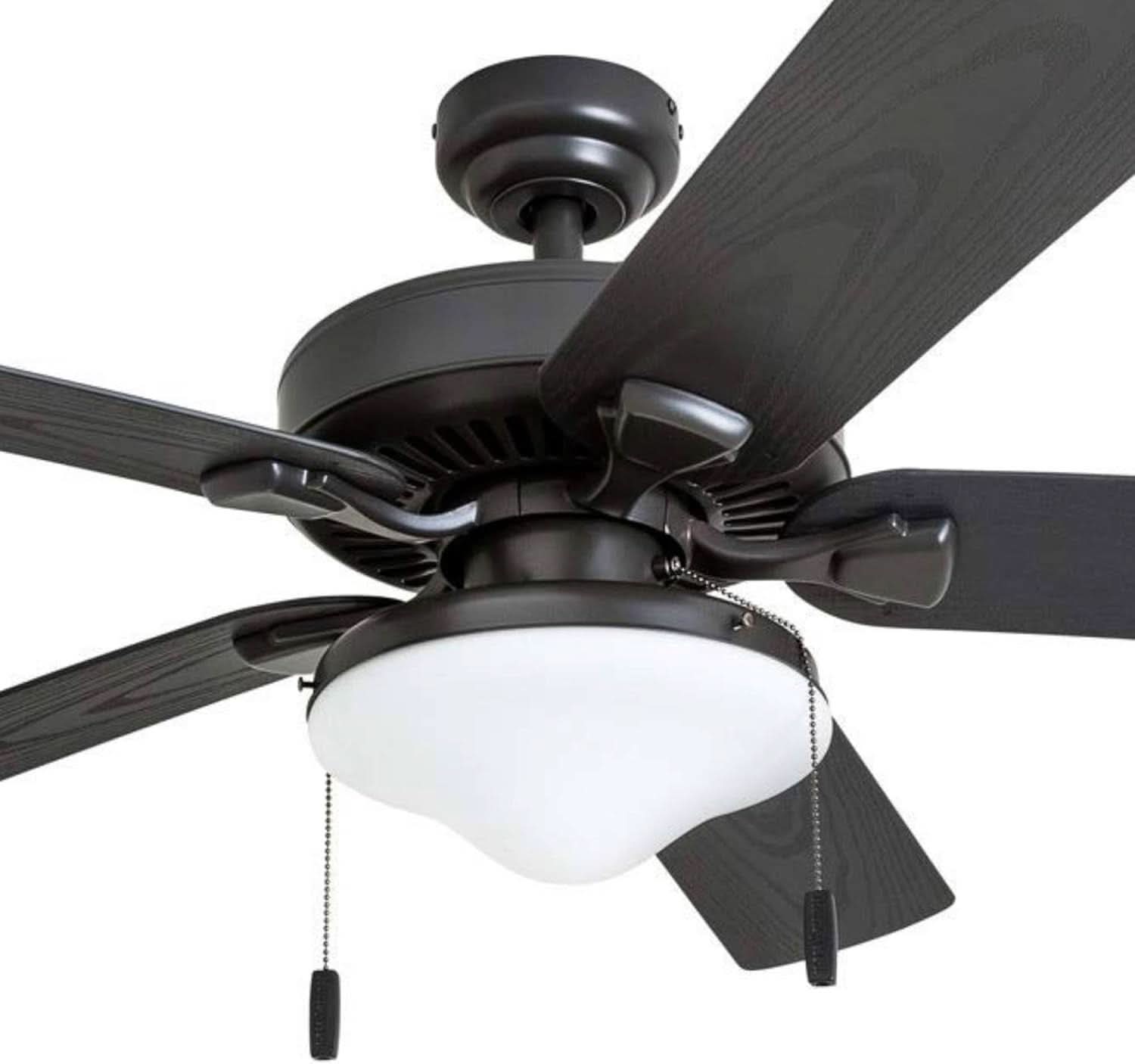 Belmar 52 Inch Bronze Damp Rated Ceiling Fan LED Light