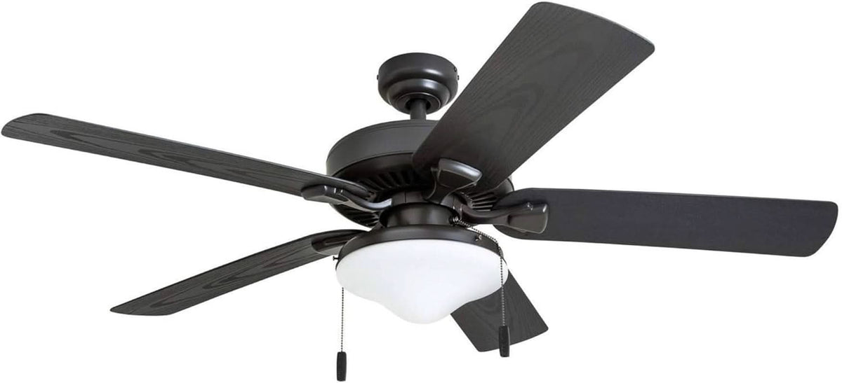 Belmar 52 Inch Bronze Damp Rated Ceiling Fan LED Light