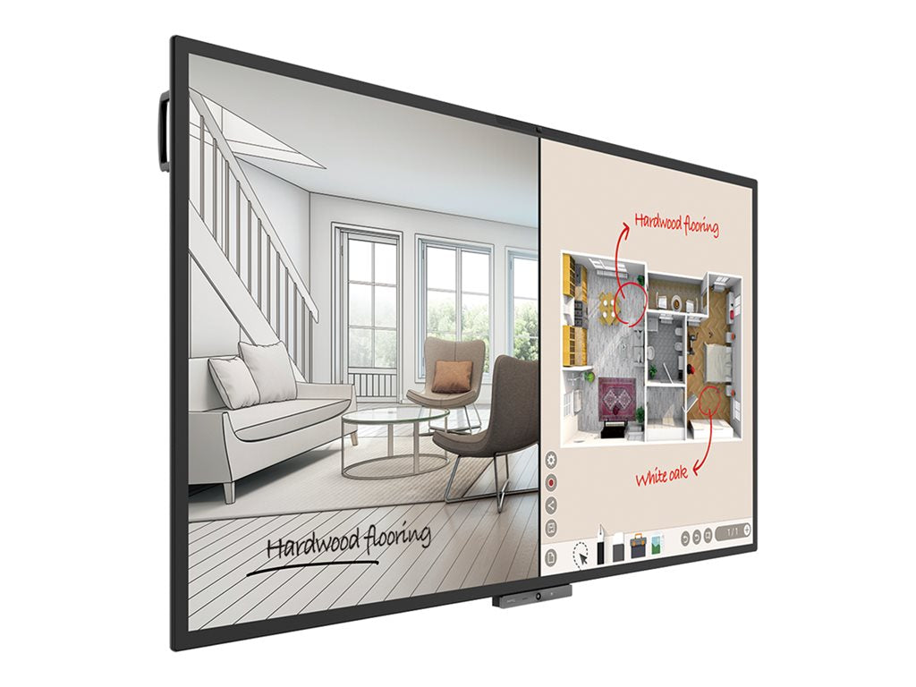BenQ DuoBoard CP8601K - 86 Diagonal Class CP Series LED-backlit LCD display - digital signage - with touchscreen (multi