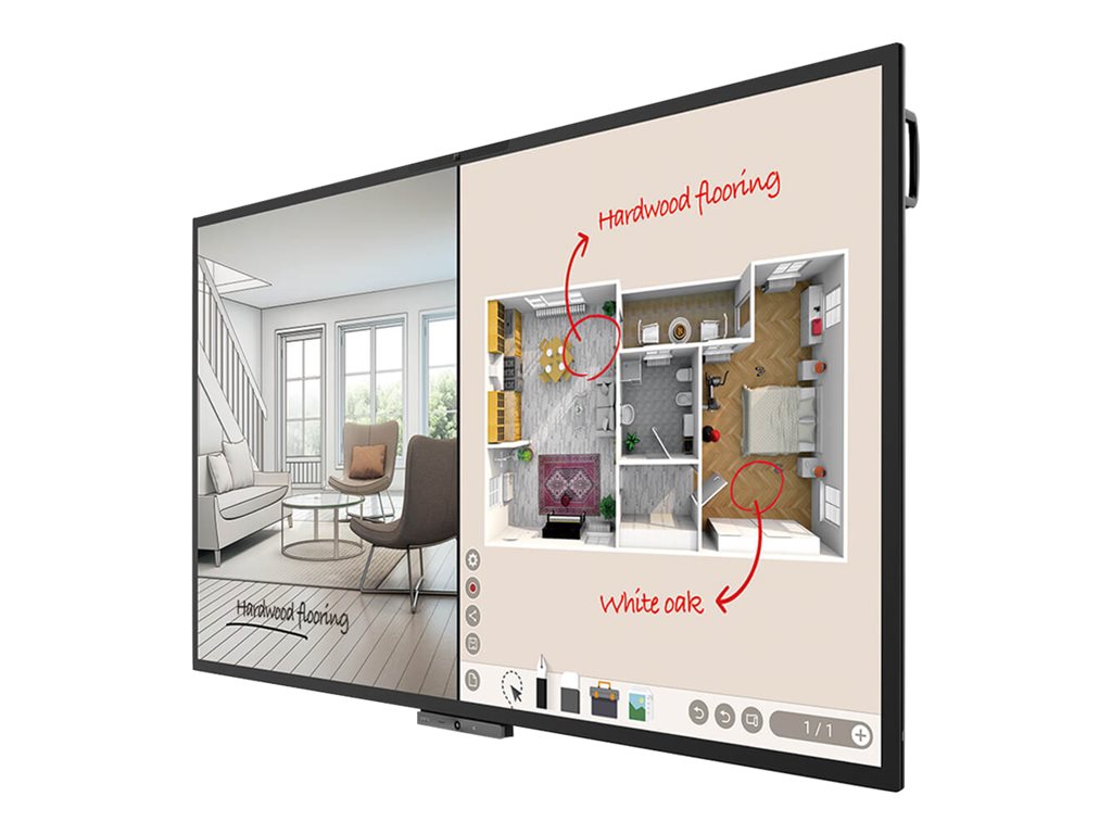 BenQ DuoBoard CP8601K - 86 Diagonal Class CP Series LED-backlit LCD display - digital signage - with touchscreen (multi