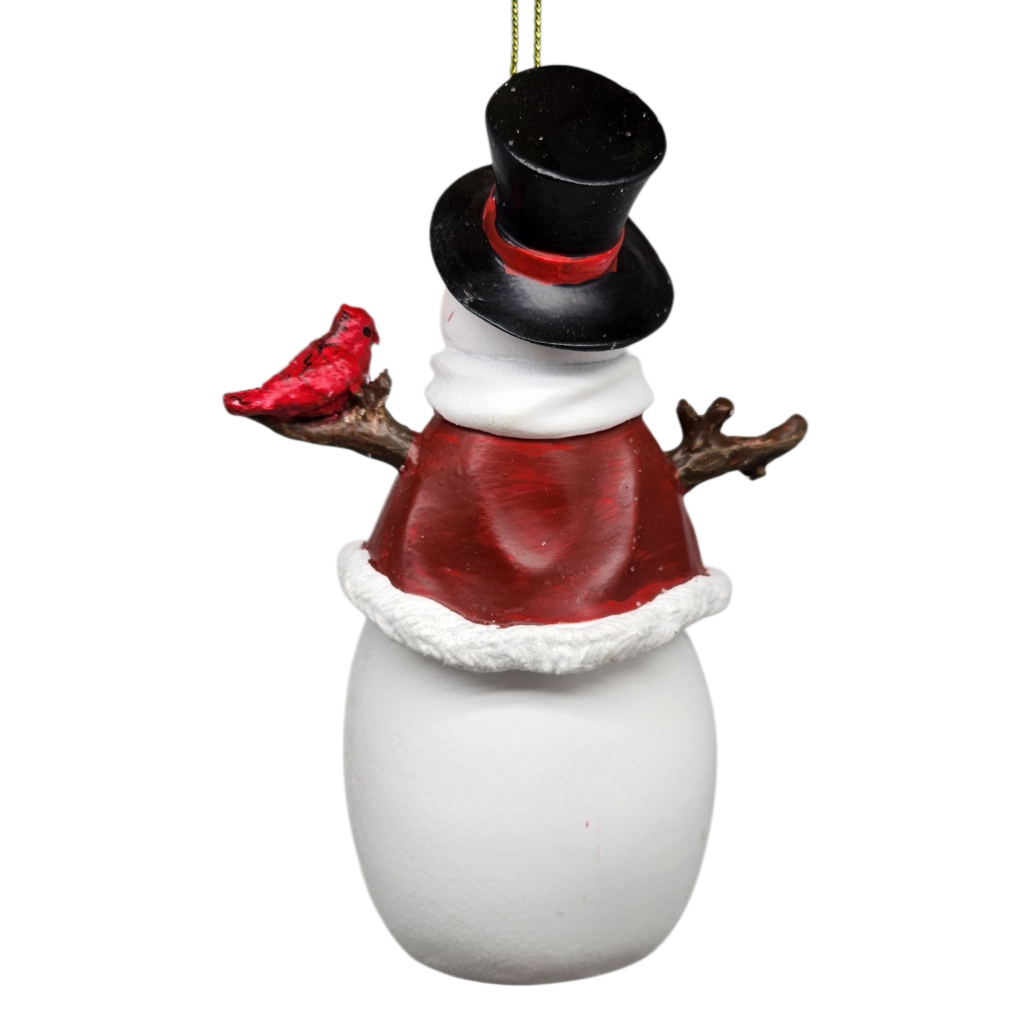 Berry Vine Snowman with Cardinal