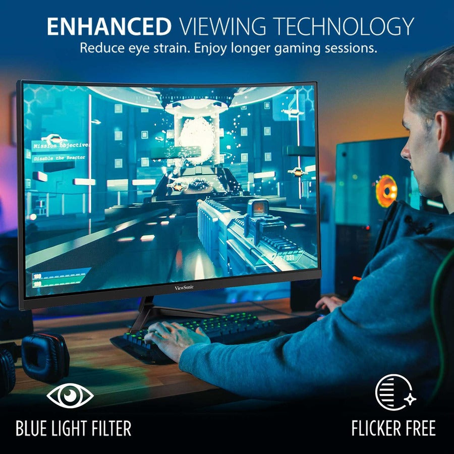 Best 32 Inch Curved Gaming Monitor - ViewSonic VX3218-PC-MHD 165Hz | Tecisoft