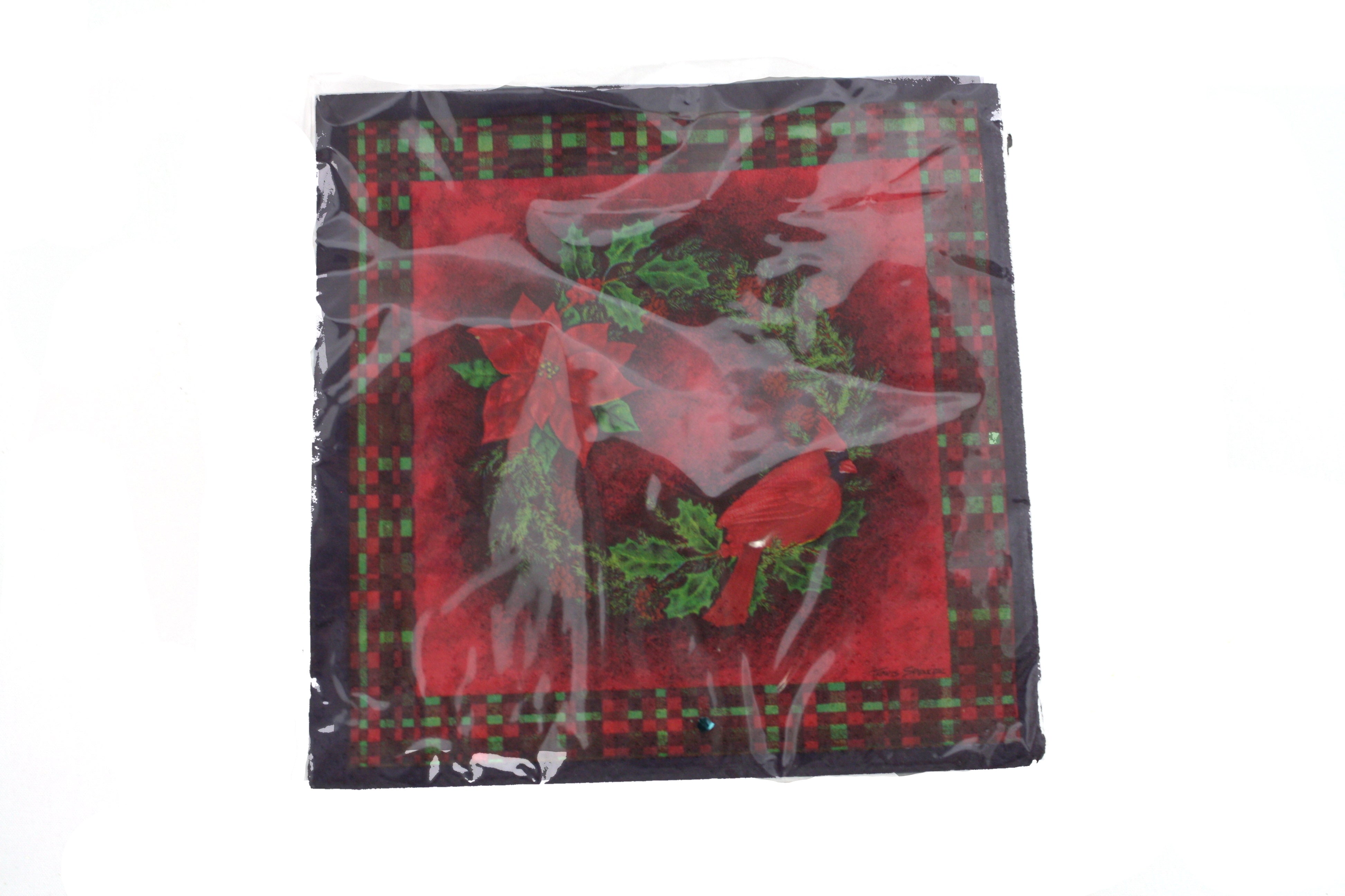 Beverage Napkin Christmas Wreath