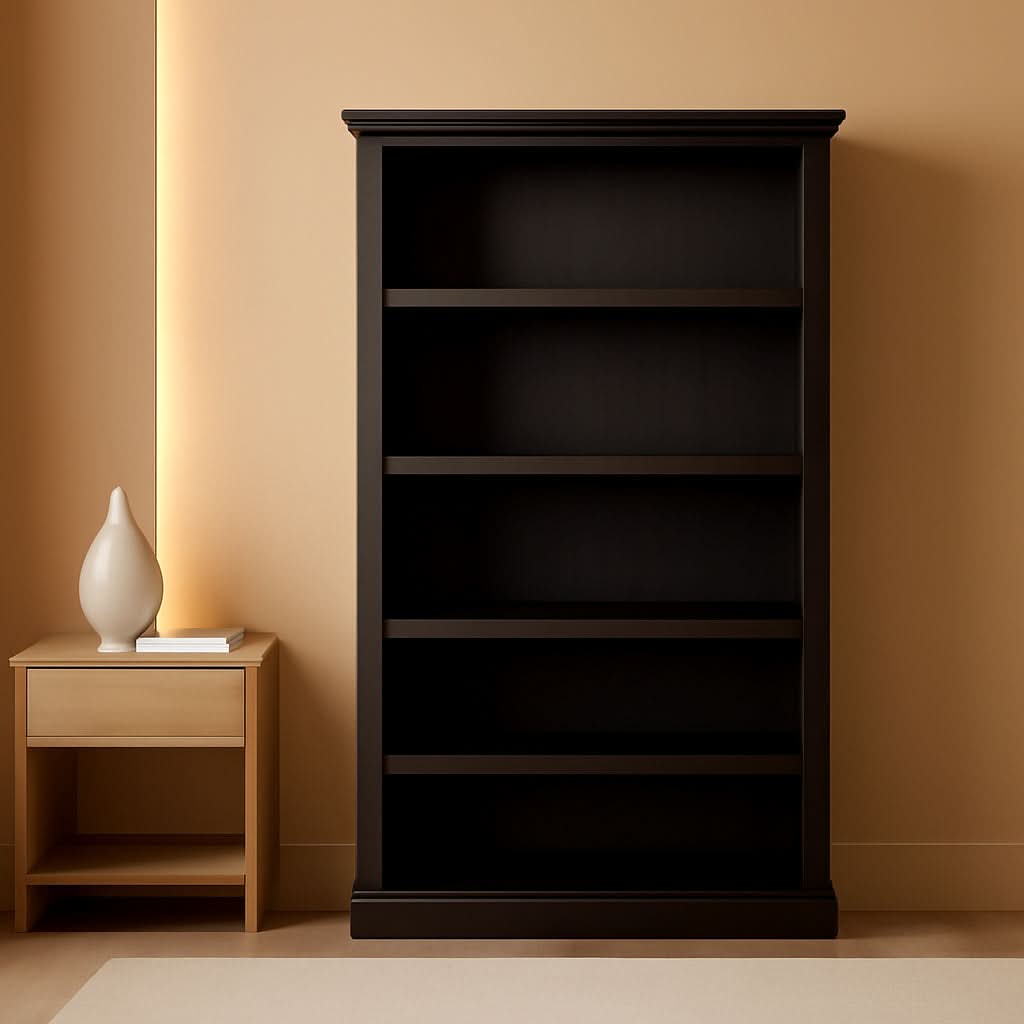 Bevfint 70 Inch Dark Cherry 5 Tier Floor Standing Bookcase