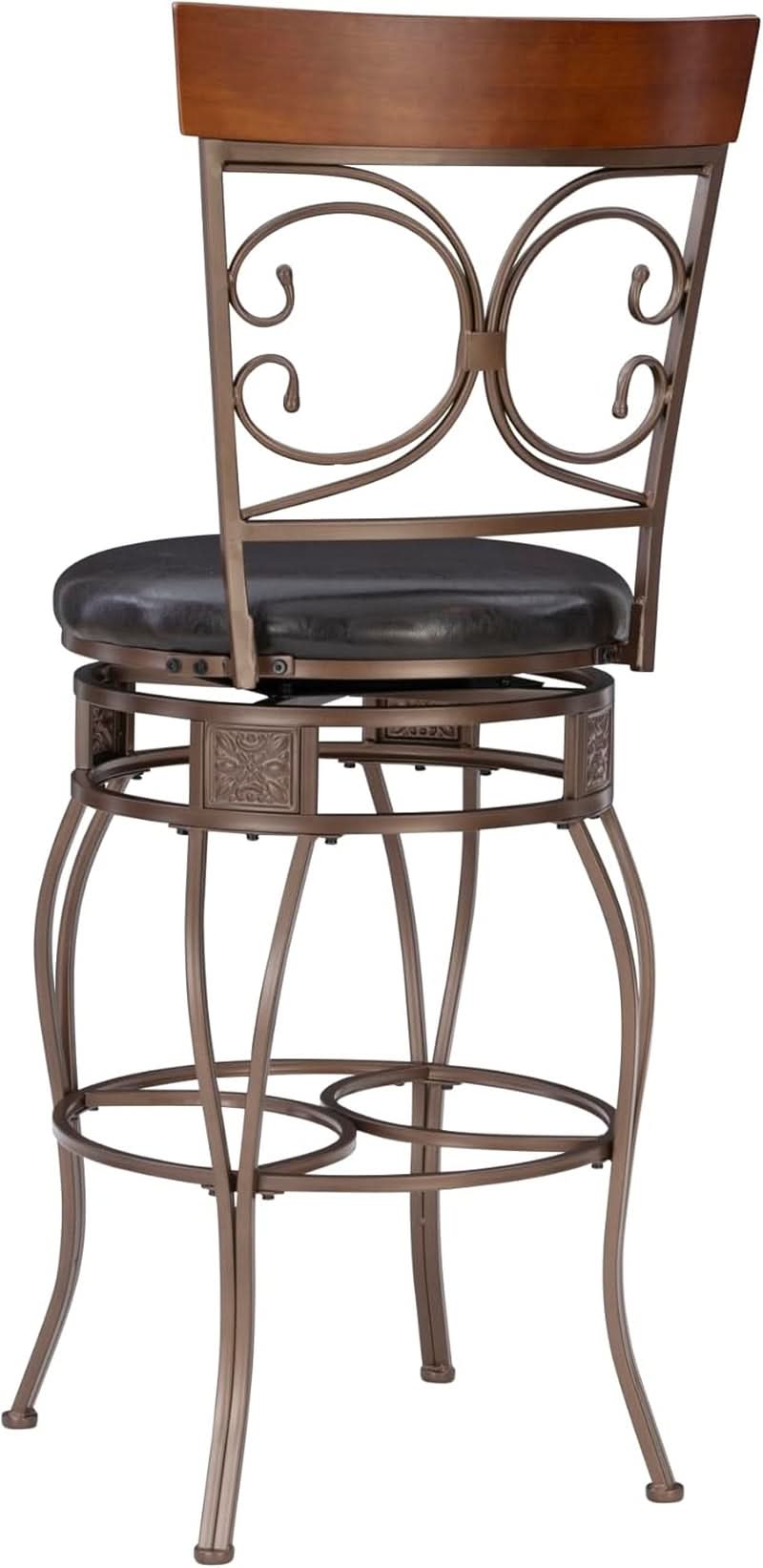 Big And Tall Bar Stool Dark Bronze Bar Height Swivel