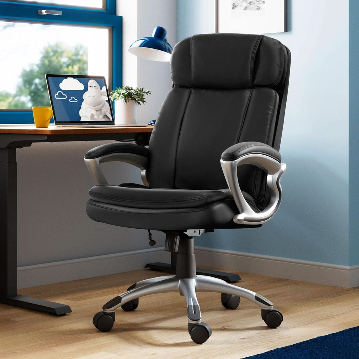 Big And Tall Black Ergonomic Executive Office Chair