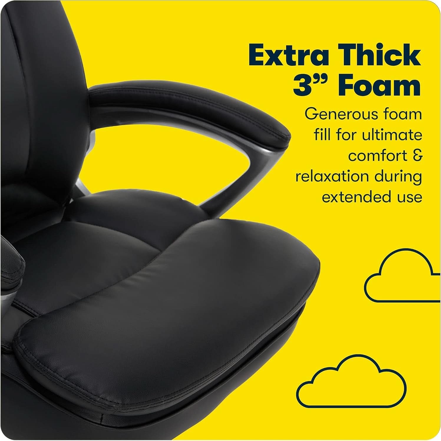 Big And Tall Black Ergonomic Executive Office Chair