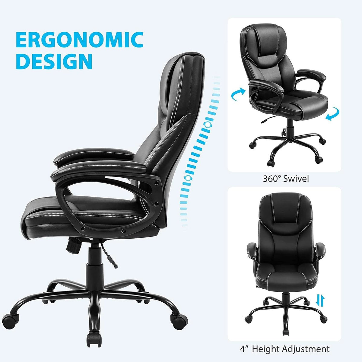Big And Tall Ergonomic Executive Chair For Office Use
