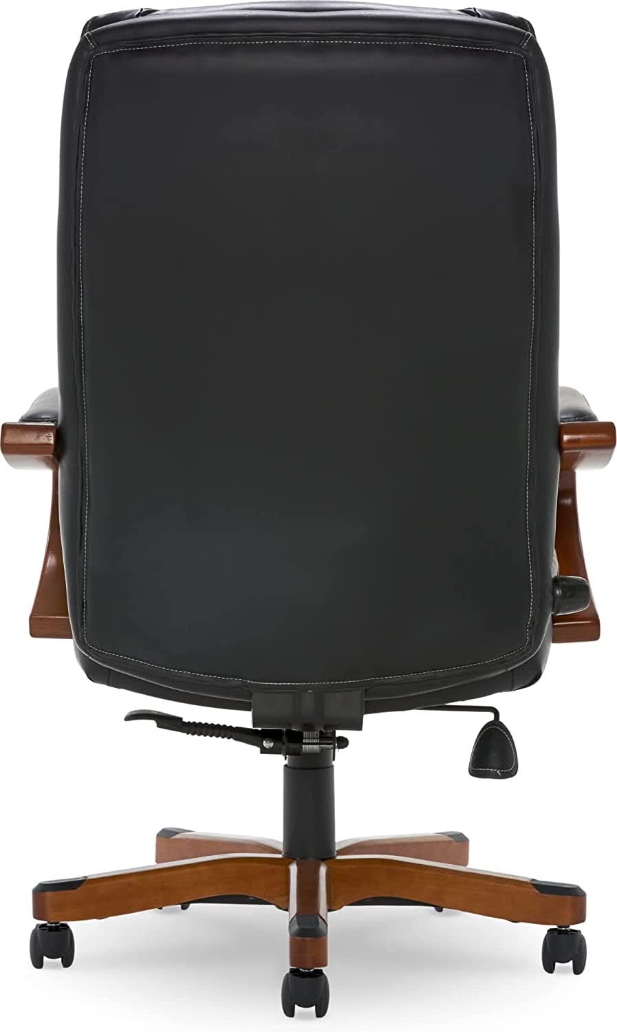 Big And Tall Executive Office Chair With Wood Accents
