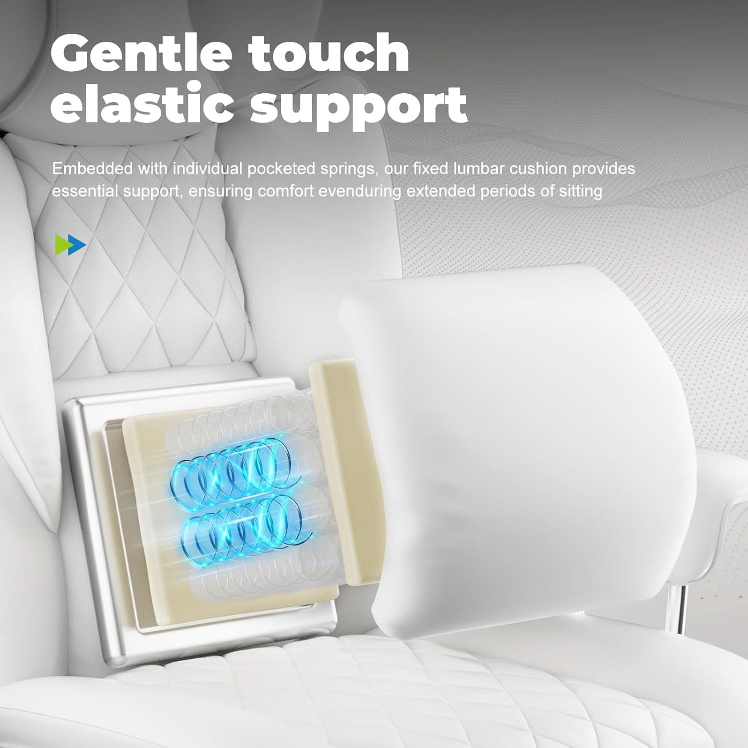 Big And Tall Gaming Chair With Lumbar Support And Footrest