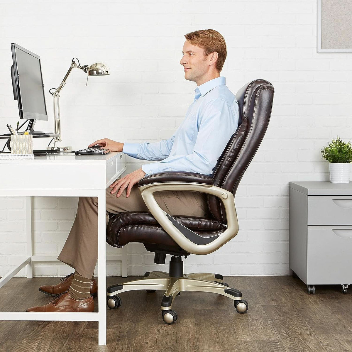 Big And Tall Office Desk Chair With Lumbar Support