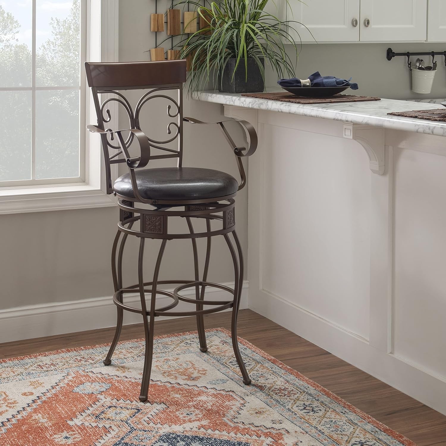Big and Tall 31 Inch Barstool with Arms