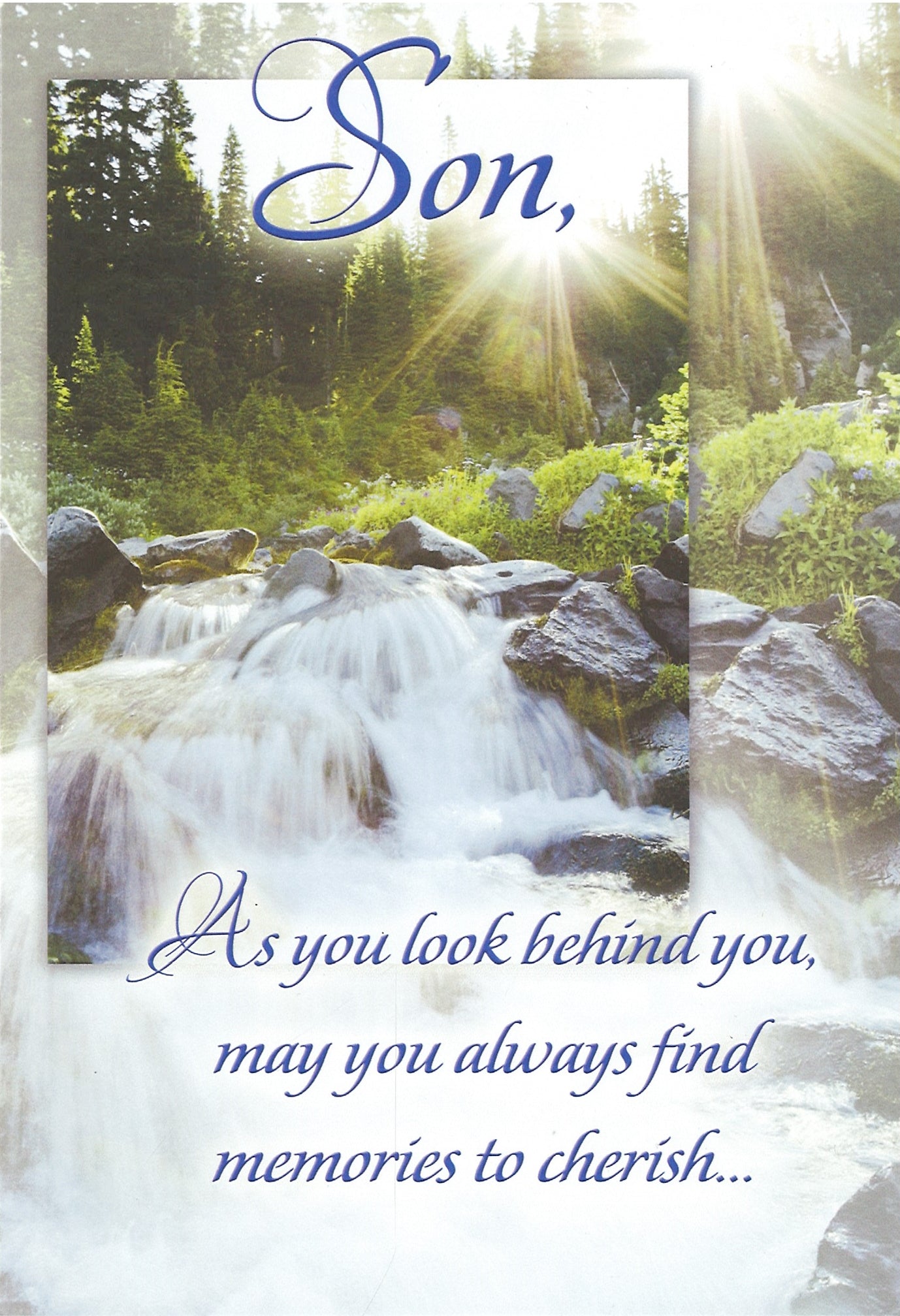 Birthday Card - Son: As You Look Behind