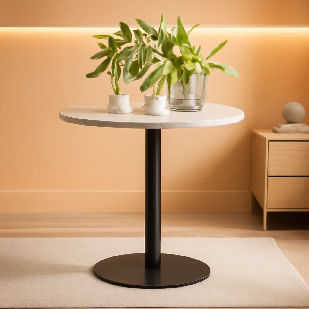 Bistro Lucy Small Dining Table Marble Top Modern Kitchen