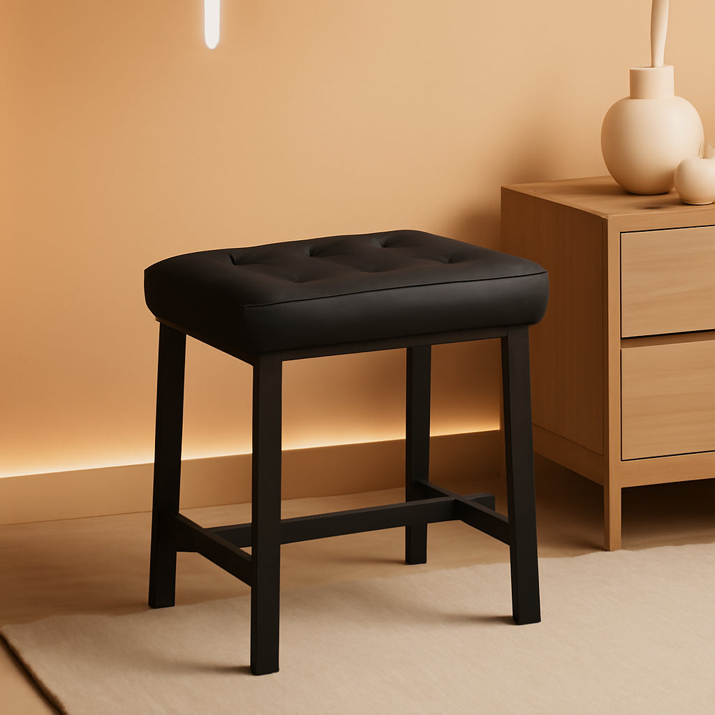 Black Bar Stool 26 Inch Counter Height Modern Kitchen Island Chair