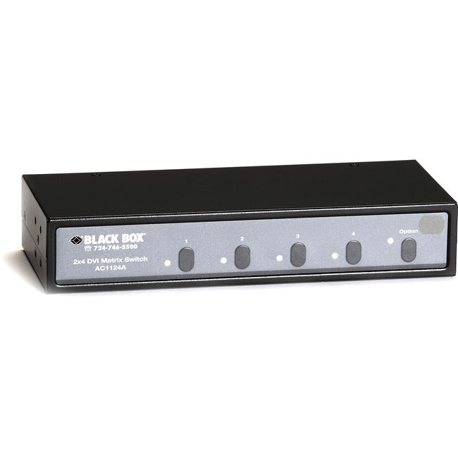 Black Box 2x4 DVI Matrix Switch With Audio AC1124A