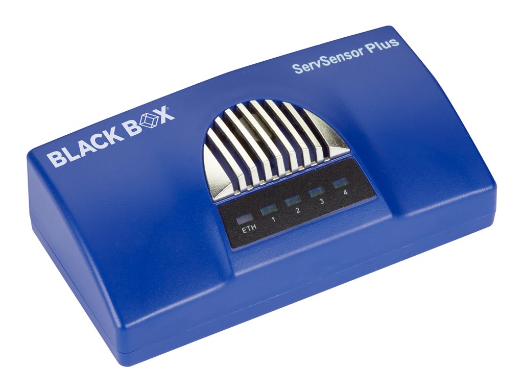 Black Box AlertWerks ServSensor Plus - Environment monitoring device - 4 ports - 100Mb LAN EME161A-R2