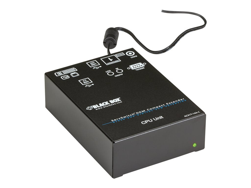Black Box DKM FX Compact Transmitter - Video/audio/USB/serial extender - transmitter - up to 459 ft - TAA Compliant