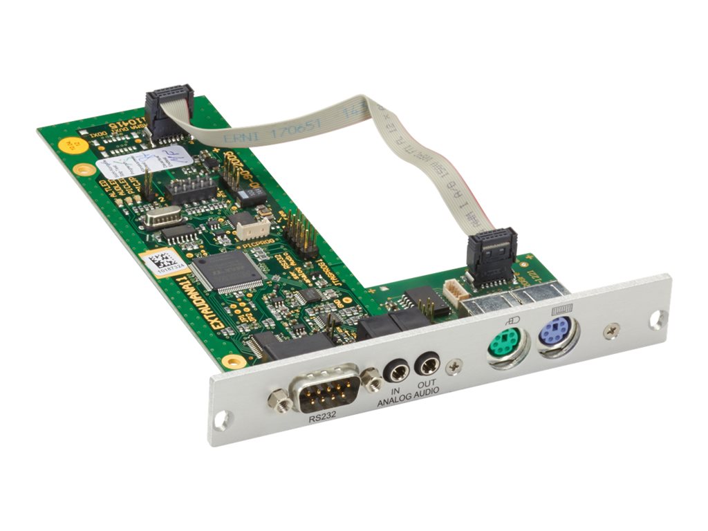 Black Box DKM FX Receiver Modular Interface Card - Keyboard/mouse/audio/serial extender - receiver - up to 6.2 miles -