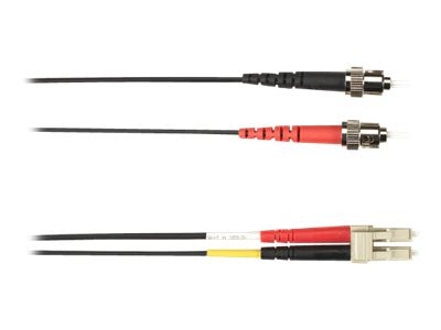 Black Box Fiber Optic Duplex Patch Network Cable FOCMR62-015M-STLC-BK