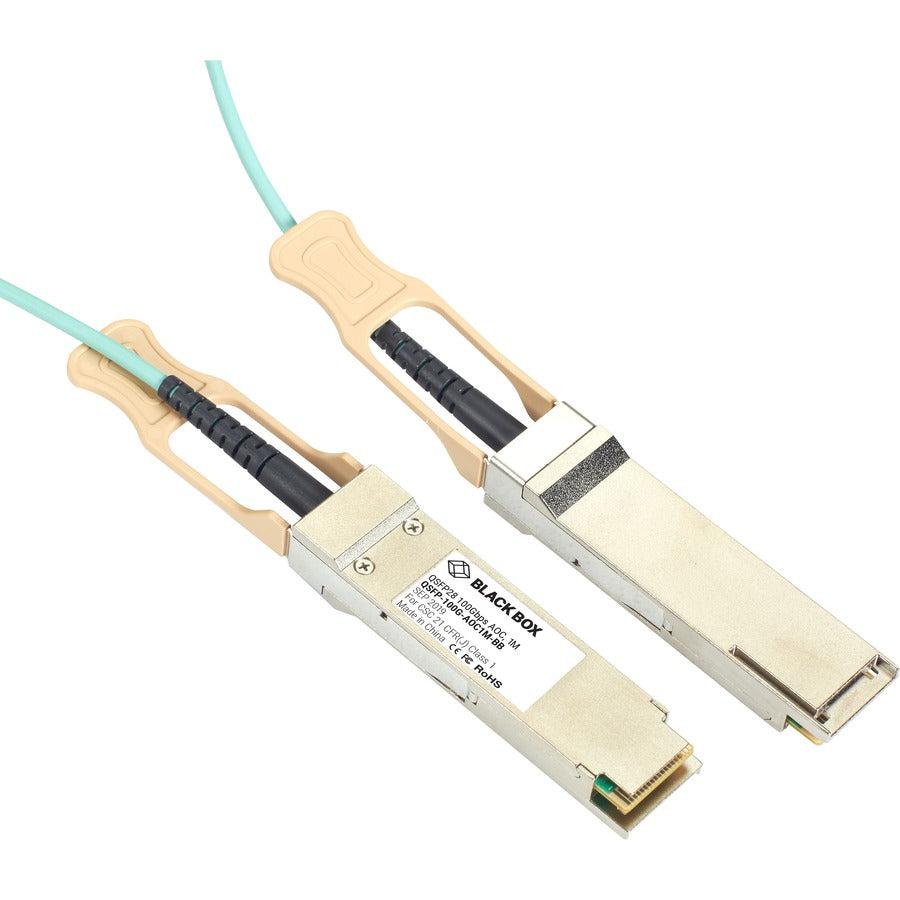 Black Box Fiber Optic Network Cable QSFP-100G-AOC5M-BB