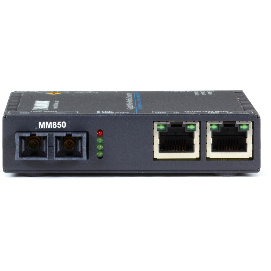 Black Box Gigabit PoE+ Media Converter, 10/100/1000BASE-T to 850-nm Multimode, SC, 550 m LGC5211A