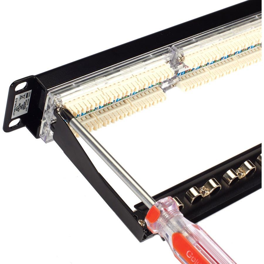 Black Box Gigatrue Cat6 Patch Panel - 1U, Unshielded, 24-Port