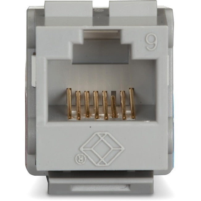 Black Box Gray Unshielded CAT6 Keystone Jack, 110 Punchdown, TAA FMT633-R3