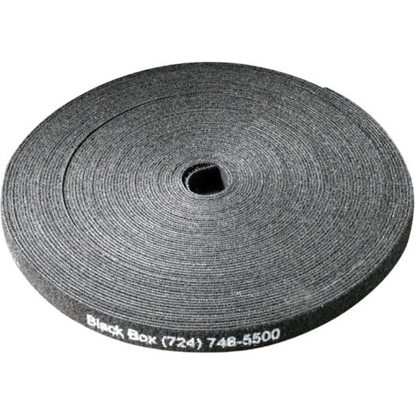 Black Box Hook And Loop Bundle Cable Wrap - 5/8" X 75', Black, (8) 75-Ft. (22.8-M) Rolls