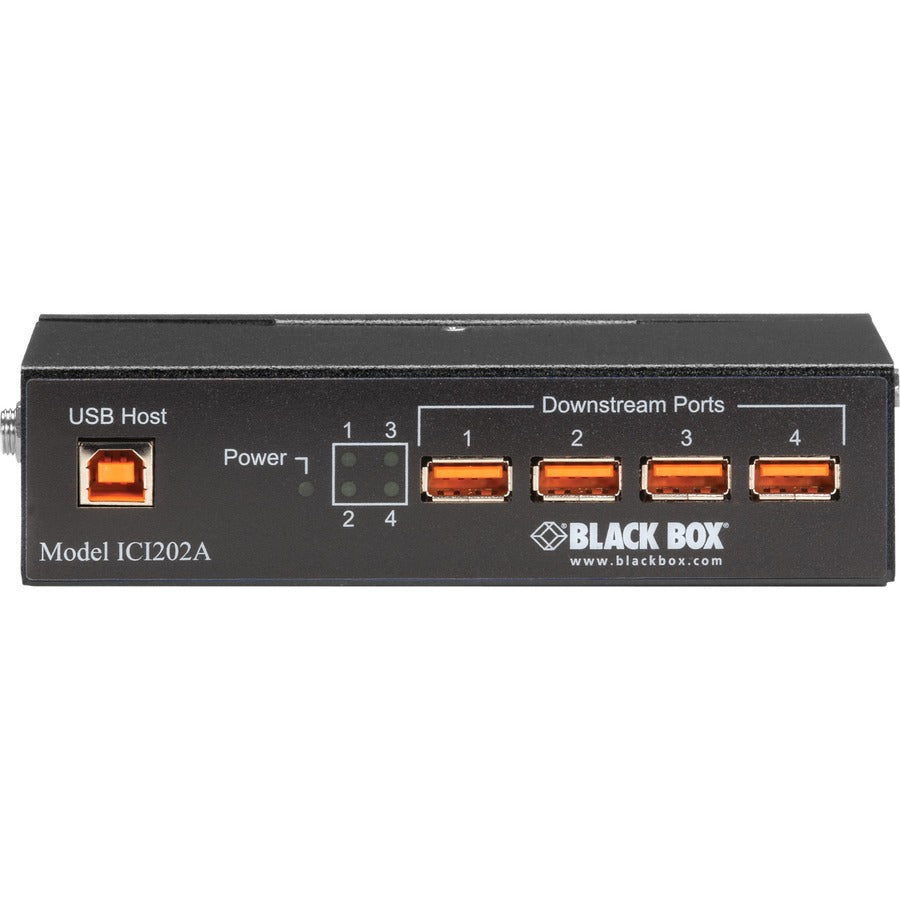 Black Box Industrial USB 2.0 Hub with Isolation - 4-Port ICI202A